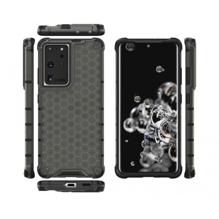 Funda Tipo Honeycomb Armor (Pc+Tpu) Negra para Samsung Galaxy S21 Ultra 5G