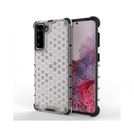 Funda Tipo Honeycomb Armor (Pc+Tpu) Transparente para Samsung Galaxy S21+ Plus 5G