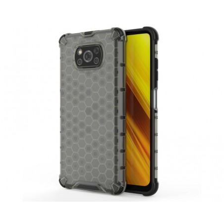 Funda Tipo Honeycomb Armor (Pc+Tpu) Negra para Xiaomi POCO X3 NFC / X3 PRO