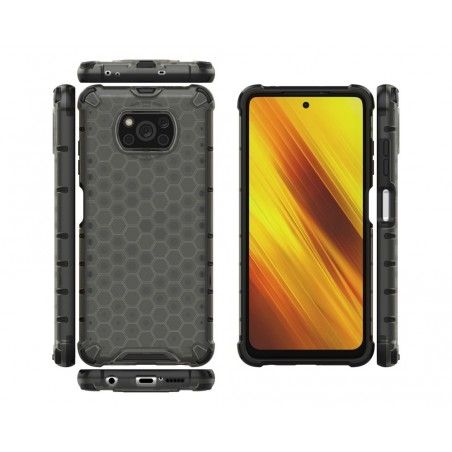 Funda Tipo Honeycomb Armor (Pc+Tpu) Negra para Xiaomi POCO X3 NFC / X3 PRO