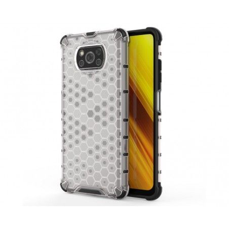 Funda Tipo Honeycomb Armor (Pc+Tpu) Transparente para Xiaomi POCO X3 NFC / X3 PRO