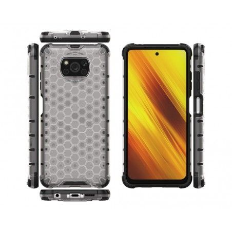 Funda Tipo Honeycomb Armor (Pc+Tpu) Transparente para Xiaomi POCO X3 NFC / X3 PRO