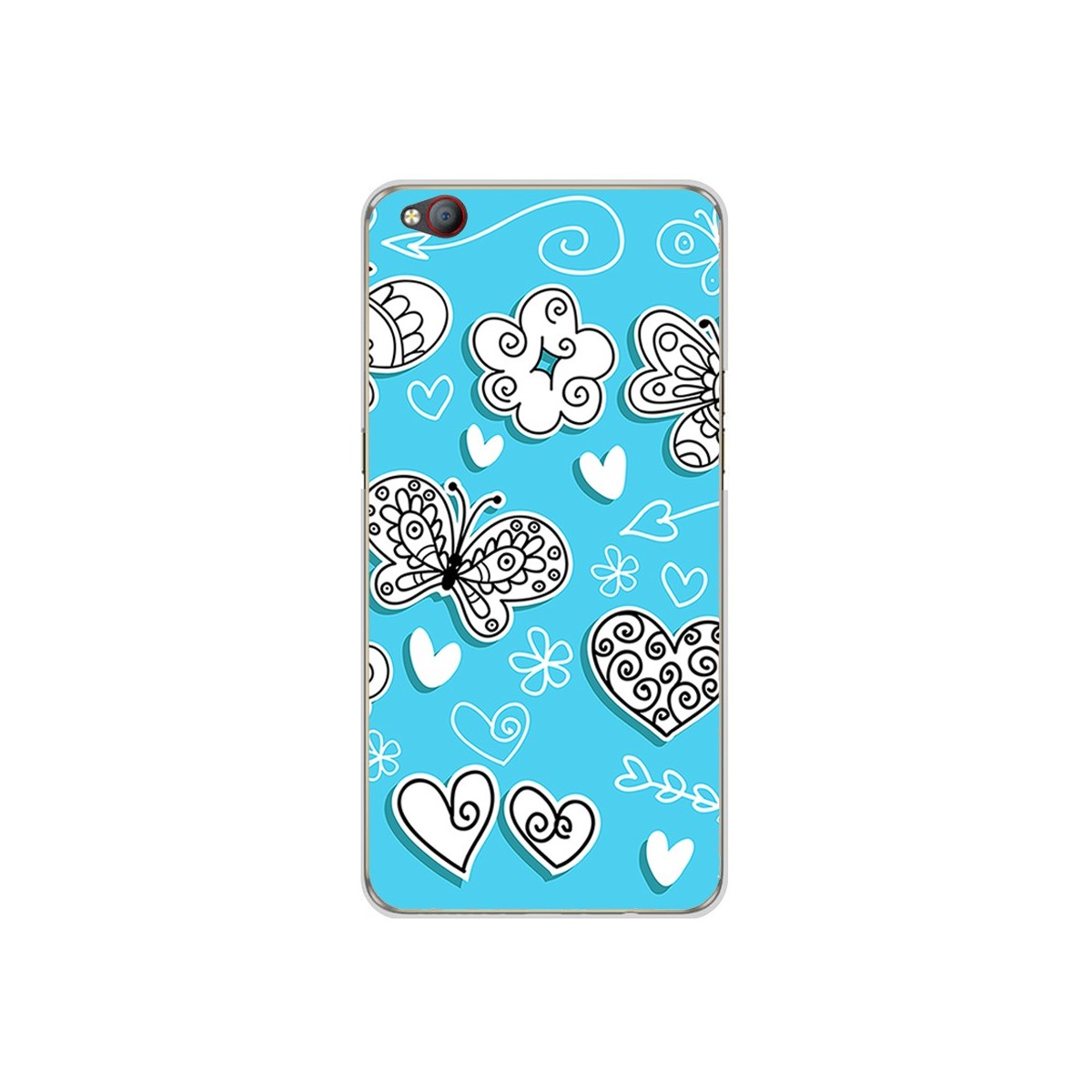 Funda Gel Tpu para Zte Nubia M2 Lite Diseño Mariposas Dibujos
