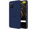 Funda Silicona Líquida Ultra Suave con Anillo para Xiaomi POCO M3 / Redmi 9T color Azul