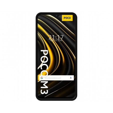 Funda Silicona Líquida Ultra Suave con Anillo para Xiaomi POCO M3 / Redmi 9T color Negro