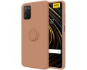 Funda Silicona Líquida Ultra Suave con Anillo para Xiaomi POCO M3 / Redmi 9T color Rosa