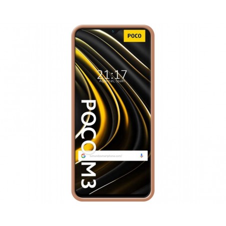 Funda Silicona Líquida Ultra Suave con Anillo para Xiaomi POCO M3 / Redmi 9T color Rosa