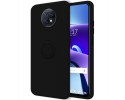 Funda Silicona Líquida Ultra Suave con Anillo para Xiaomi Redmi Note 9T 5G color Negro