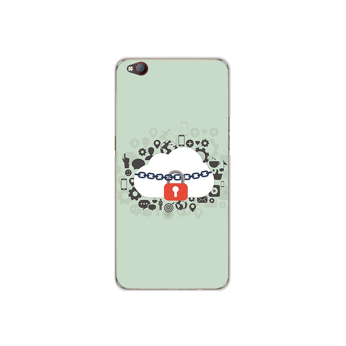 Funda Gel Tpu para Zte Nubia M2 Lite Diseño Nube Dibujos