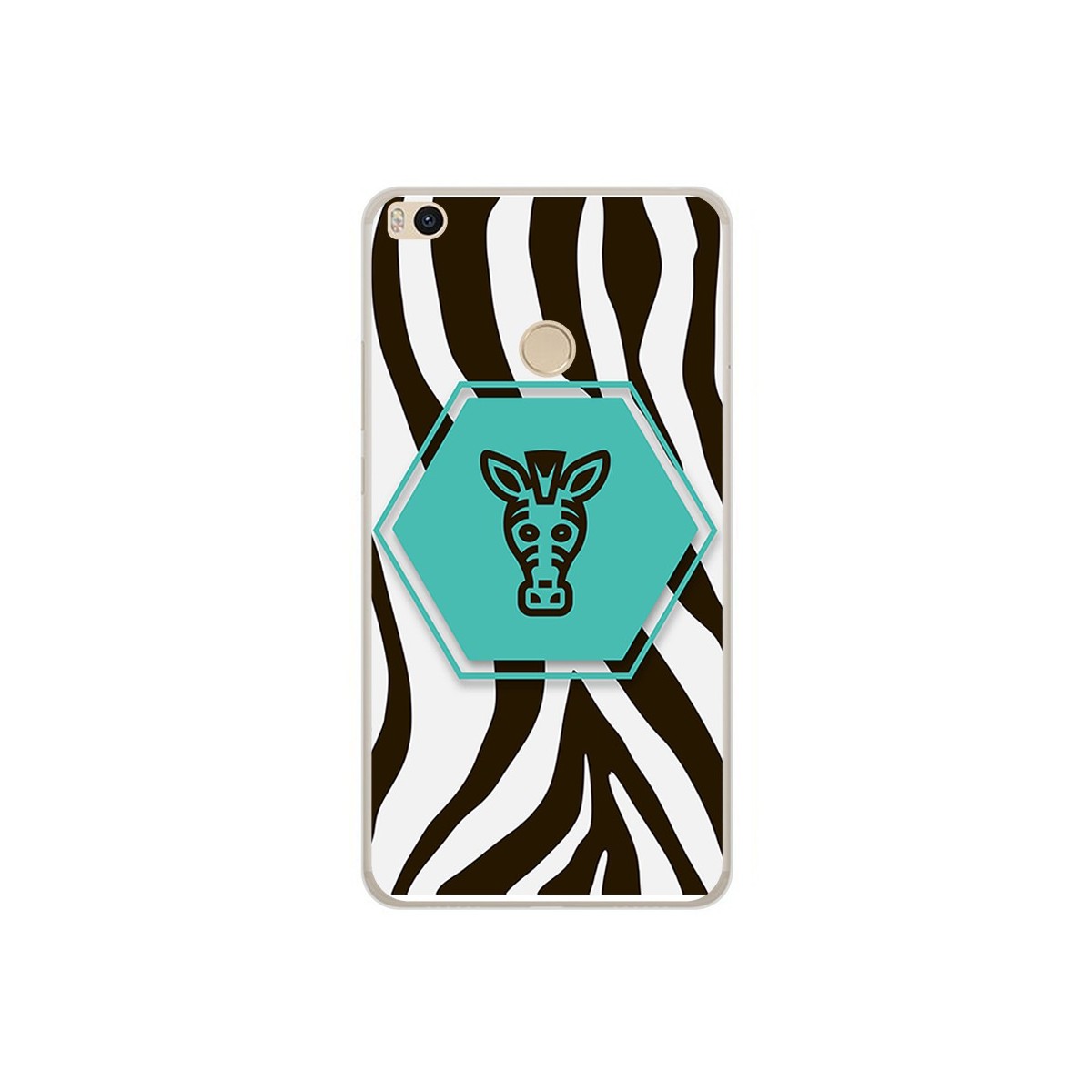 Funda Gel Tpu para Xiaomi Mi Max 2 Diseño Cebra Dibujos