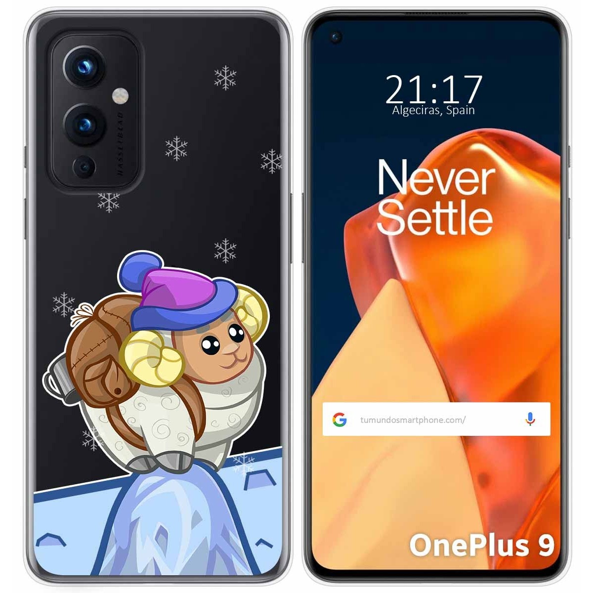 Funda Gel Transparente para OnePlus 9 5G diseño Cabra Dibujos
