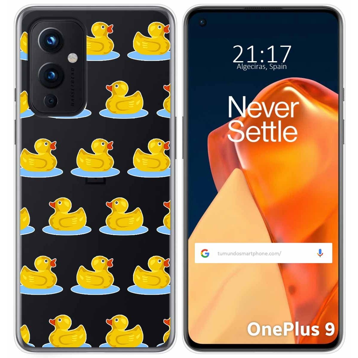 Funda Gel Transparente para OnePlus 9 5G diseño Pato Dibujos