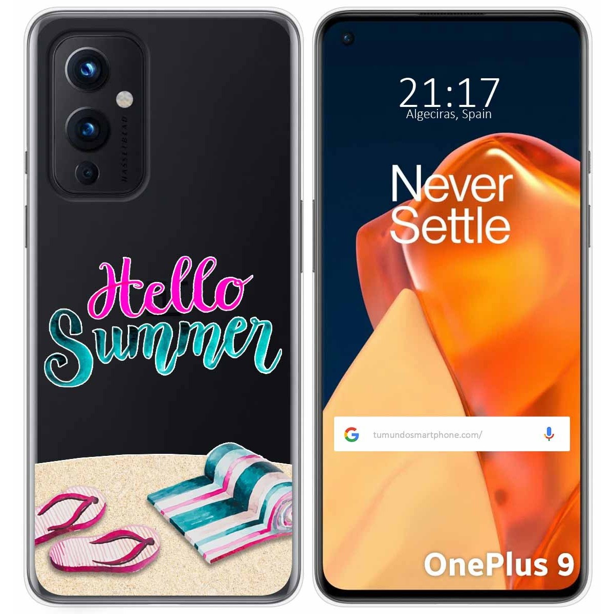 Funda Gel Transparente para OnePlus 9 5G diseño Summer Dibujos