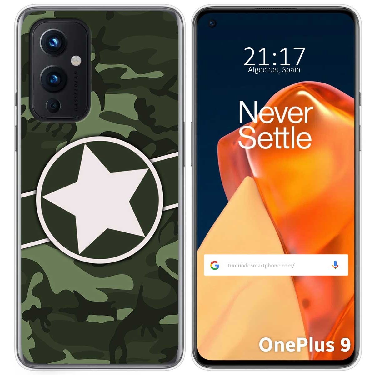 Funda Gel Tpu para OnePlus 9 5G diseño Camuflaje 01 Dibujos