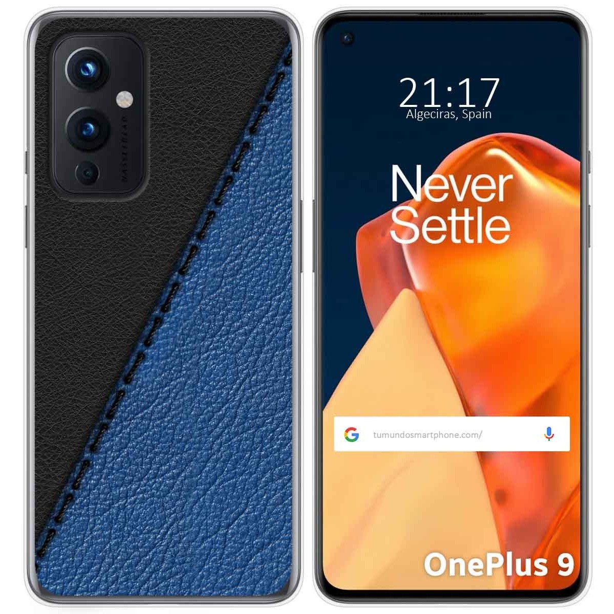 Funda Gel Tpu para OnePlus 9 5G diseño Cuero 02 Dibujos