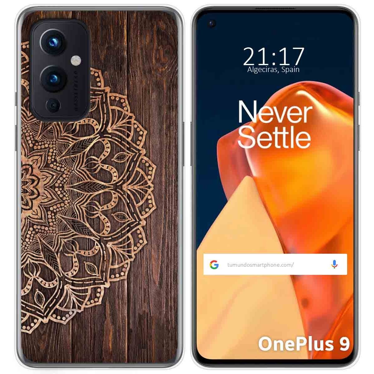 Funda Gel Tpu para OnePlus 9 5G diseño Madera 06 Dibujos