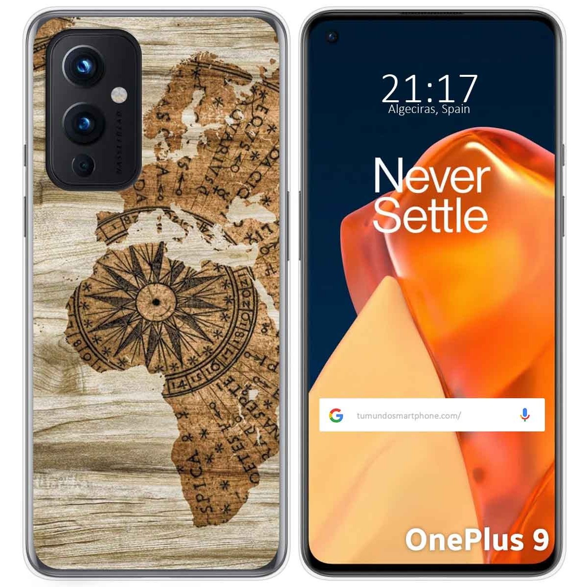 Funda Gel Tpu para OnePlus 9 5G diseño Madera 07 Dibujos