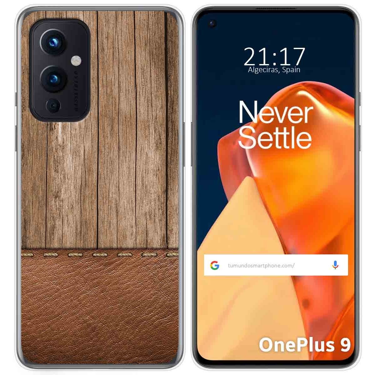 Funda Gel Tpu para OnePlus 9 5G diseño Madera 09 Dibujos