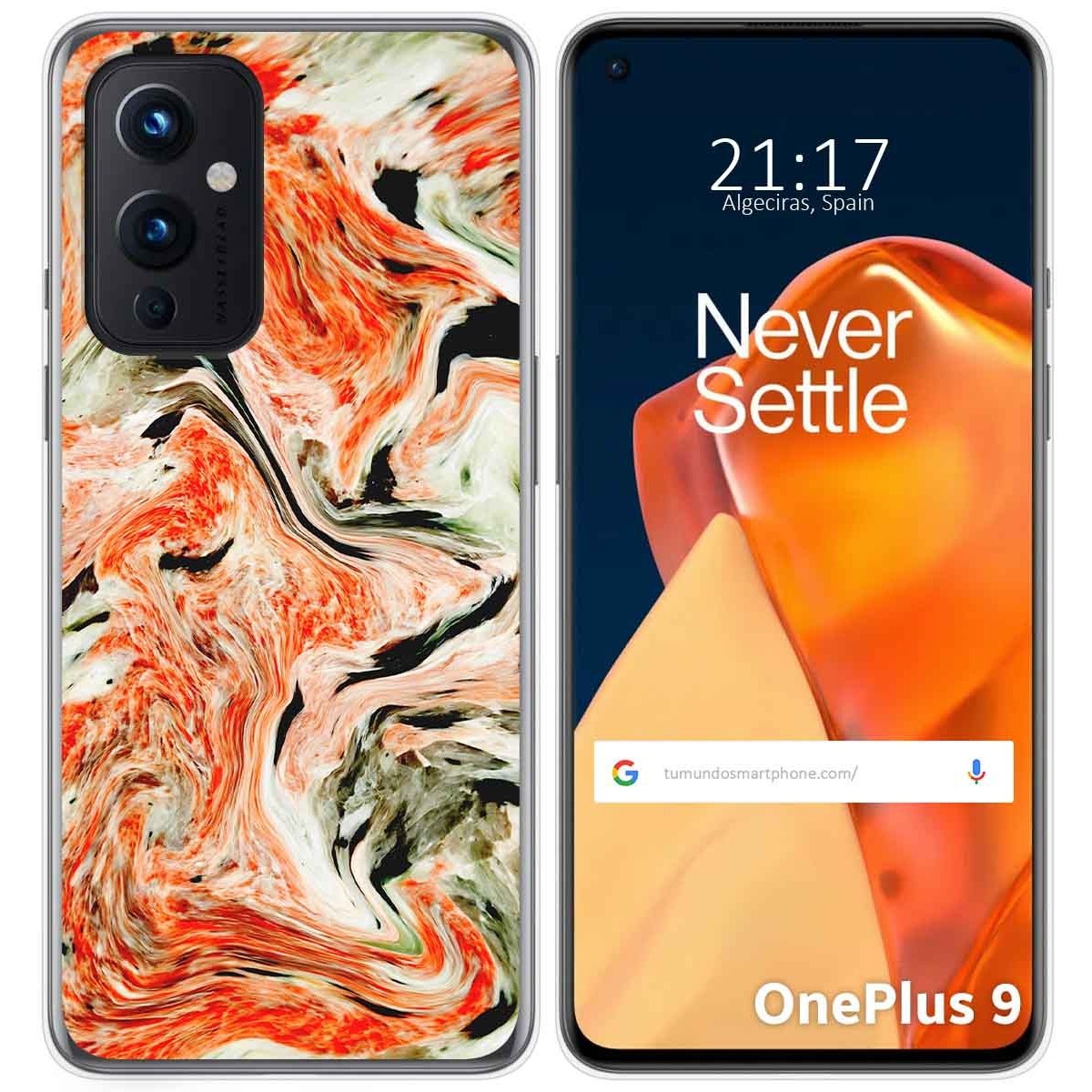 Funda Gel Tpu para OnePlus 9 5G diseño Mármol 12 Dibujos