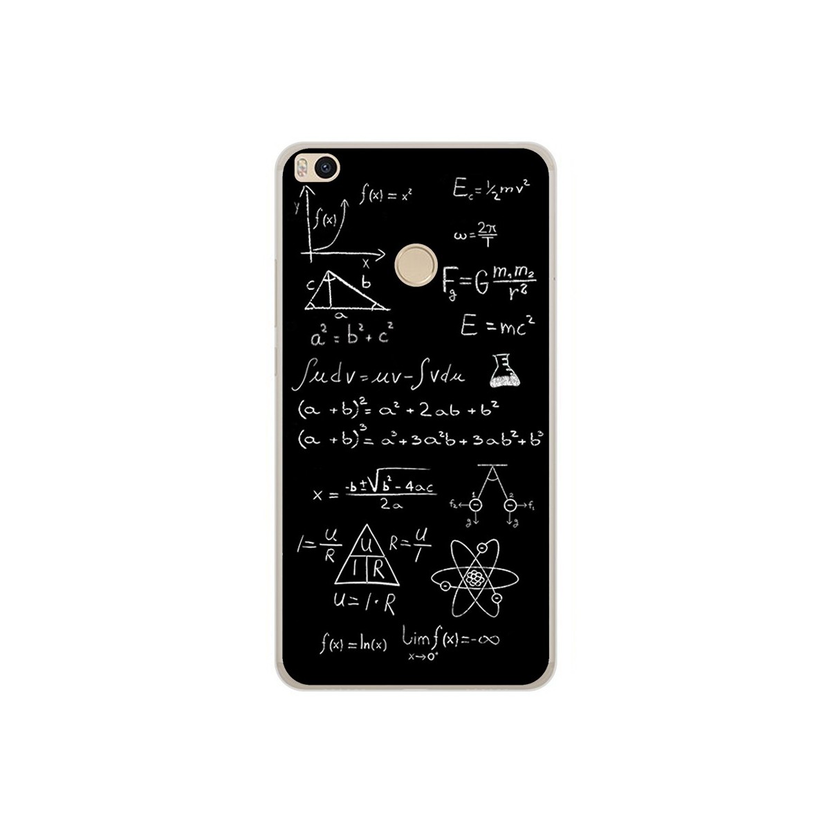 Funda Gel Tpu para Xiaomi Mi Max 2 Diseño Formulas Dibujos