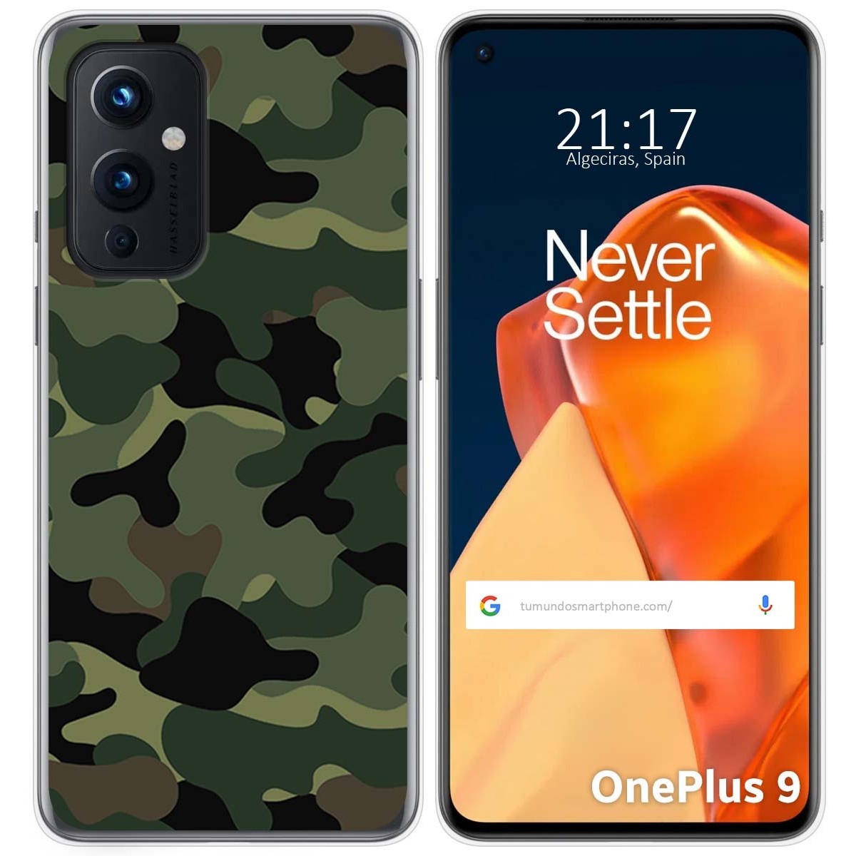 Funda Gel Tpu para OnePlus 9 5G diseño Camuflaje Dibujos