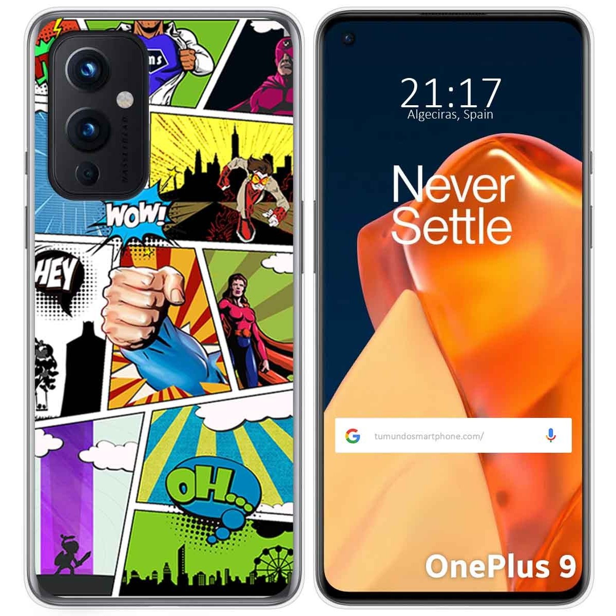 Funda Gel Tpu para OnePlus 9 5G diseño Comic Dibujos