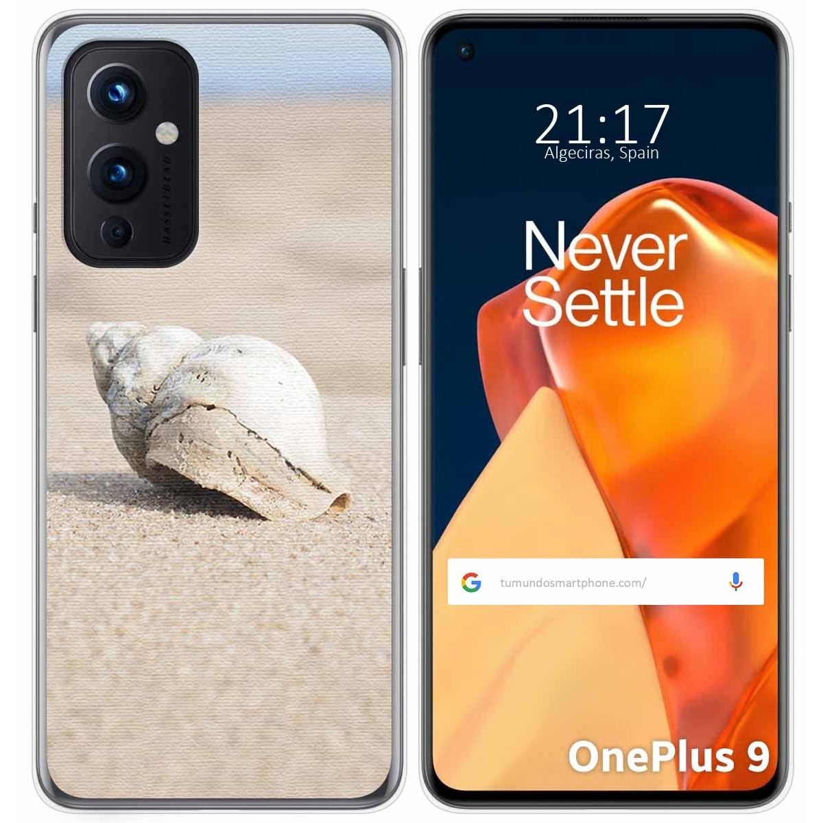 Funda Gel Tpu para OnePlus 9 5G diseño Concha Dibujos