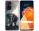 Funda Gel Tpu para OnePlus 9 5G diseño Elefante Dibujos