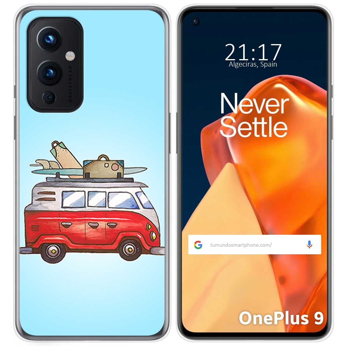 Funda Gel Tpu para OnePlus 9 5G diseño Furgoneta Dibujos