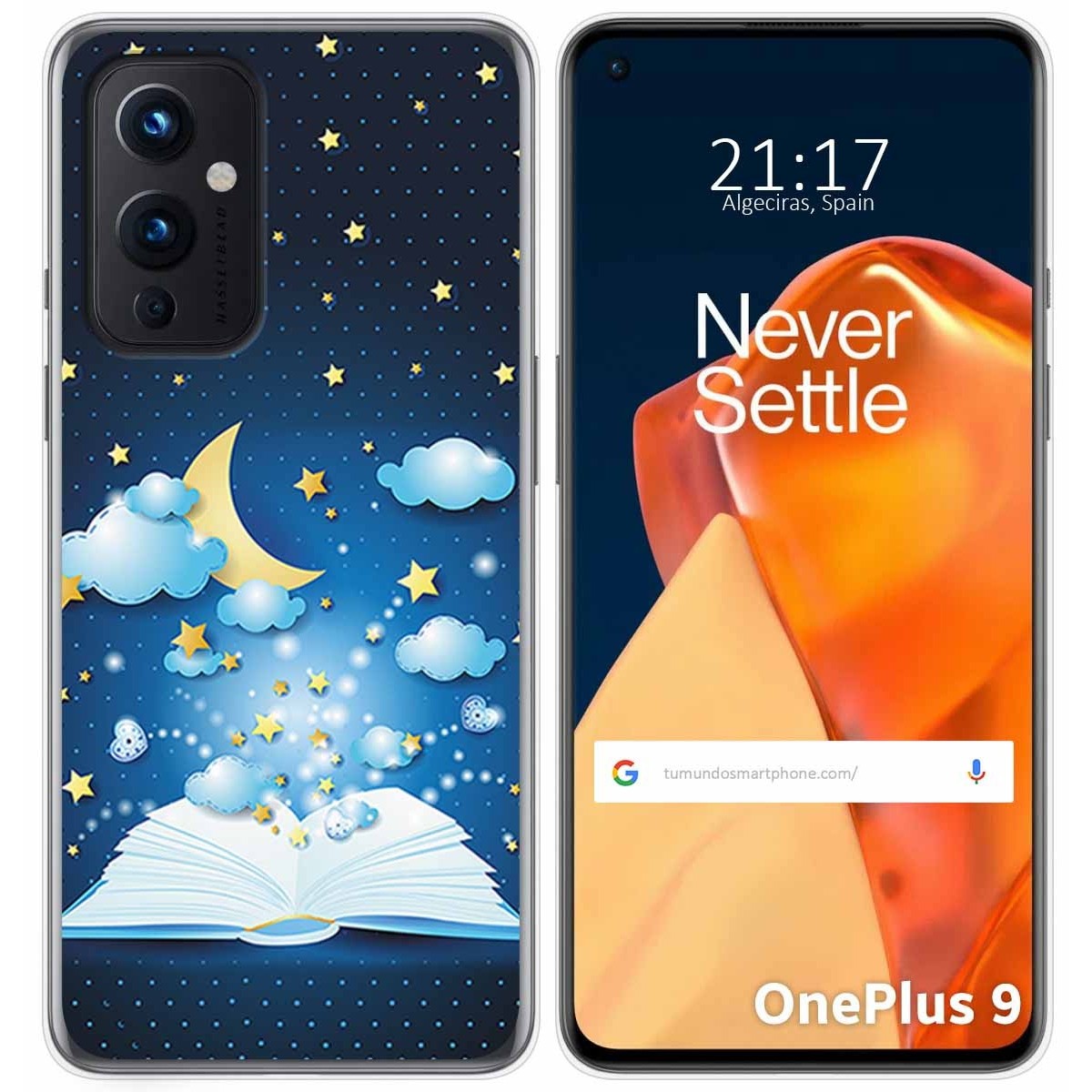 Funda Gel Tpu para OnePlus 9 5G diseño Libro Cuentos Dibujos