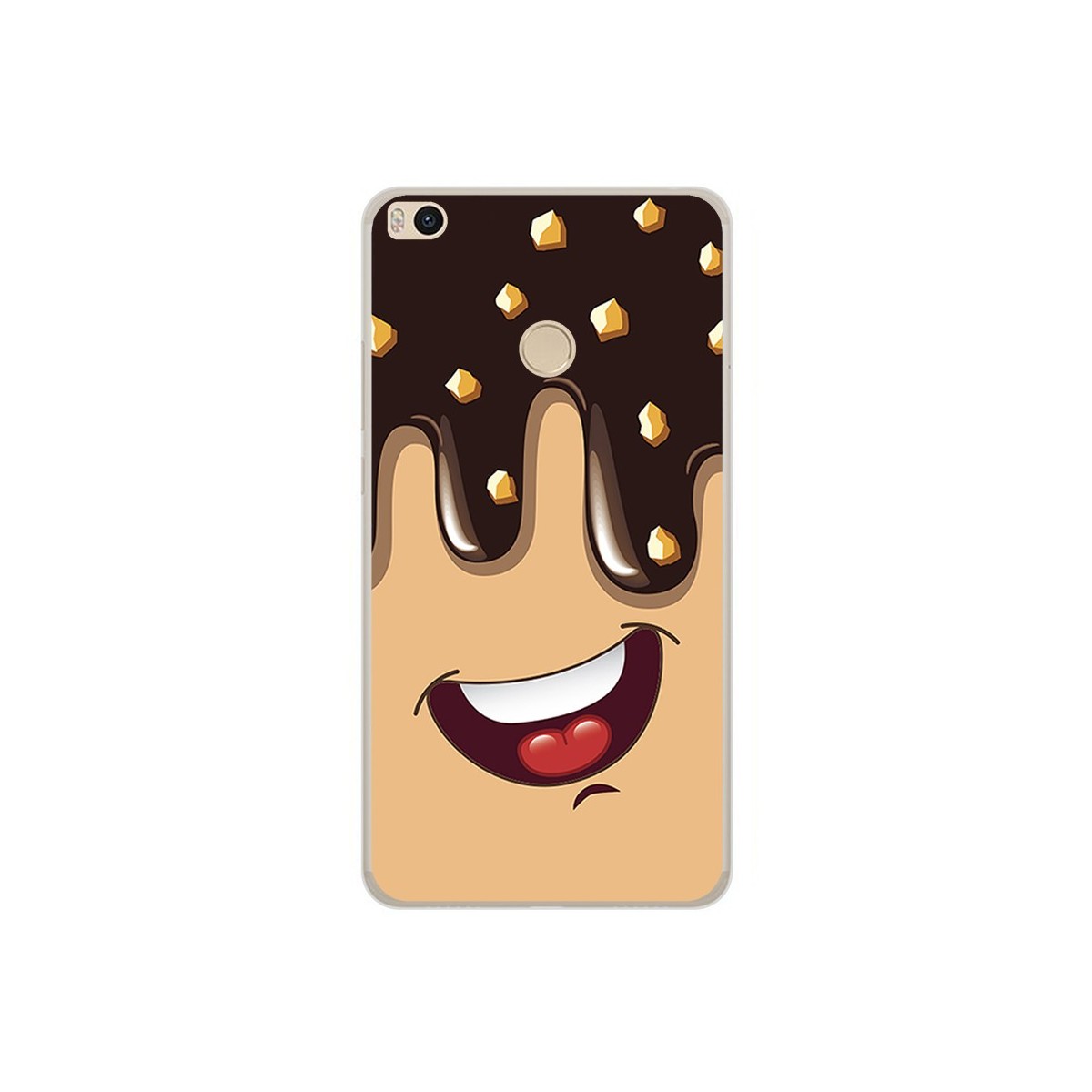 Funda Gel Tpu para Xiaomi Mi Max 2 Diseño Helado Chocolate Dibujos