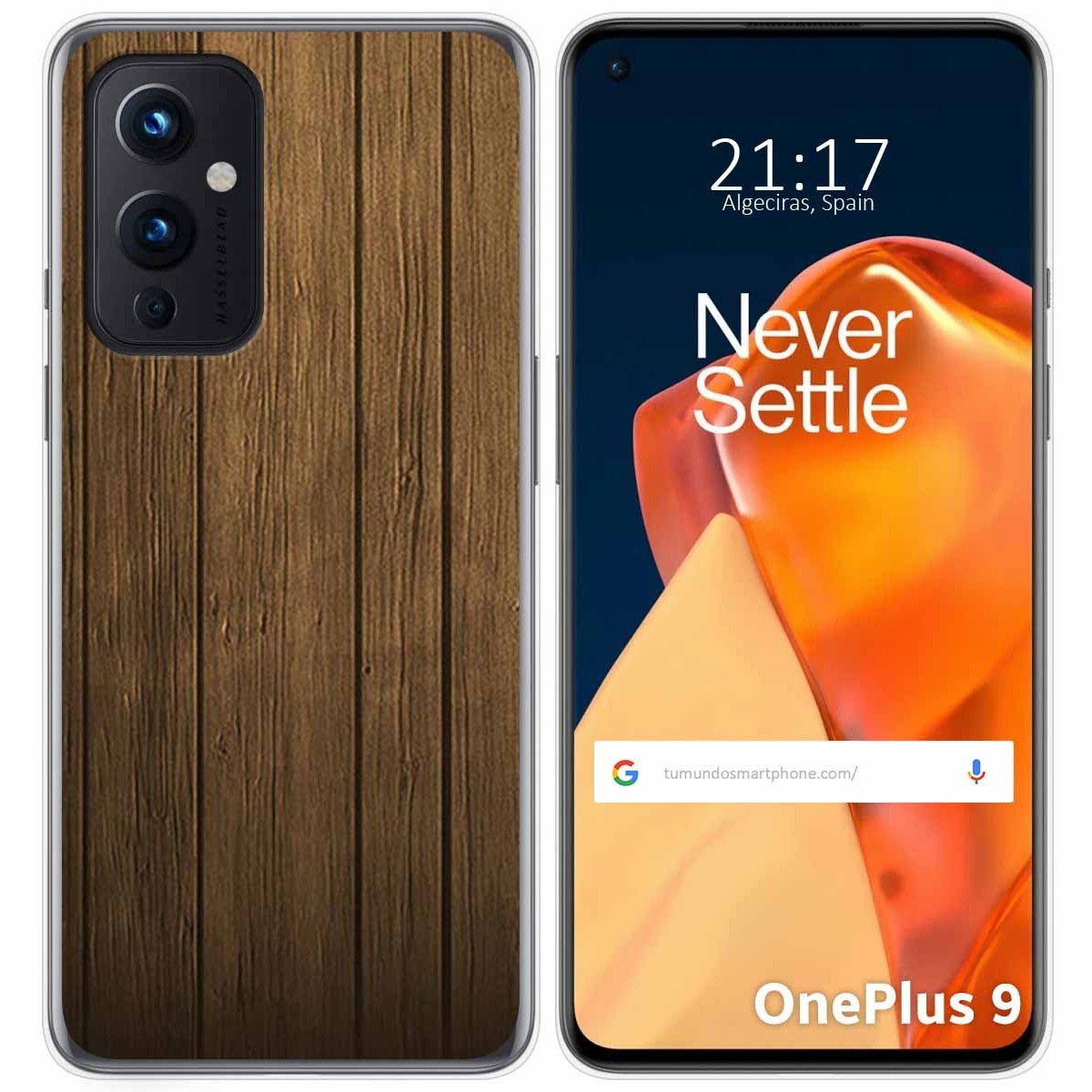 Funda Gel Tpu para OnePlus 9 5G diseño Madera Dibujos