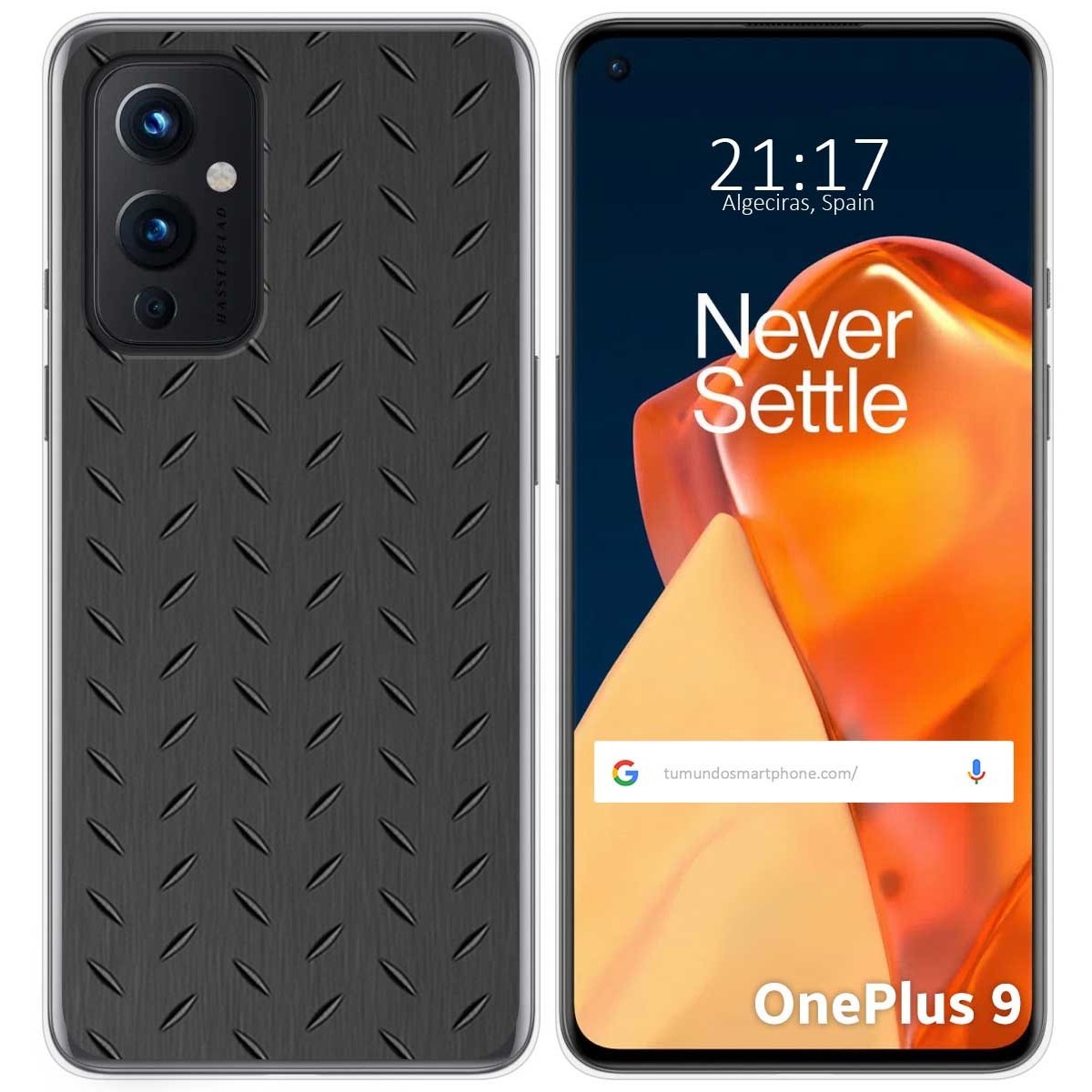 Funda Gel Tpu para OnePlus 9 5G diseño Metal Dibujos