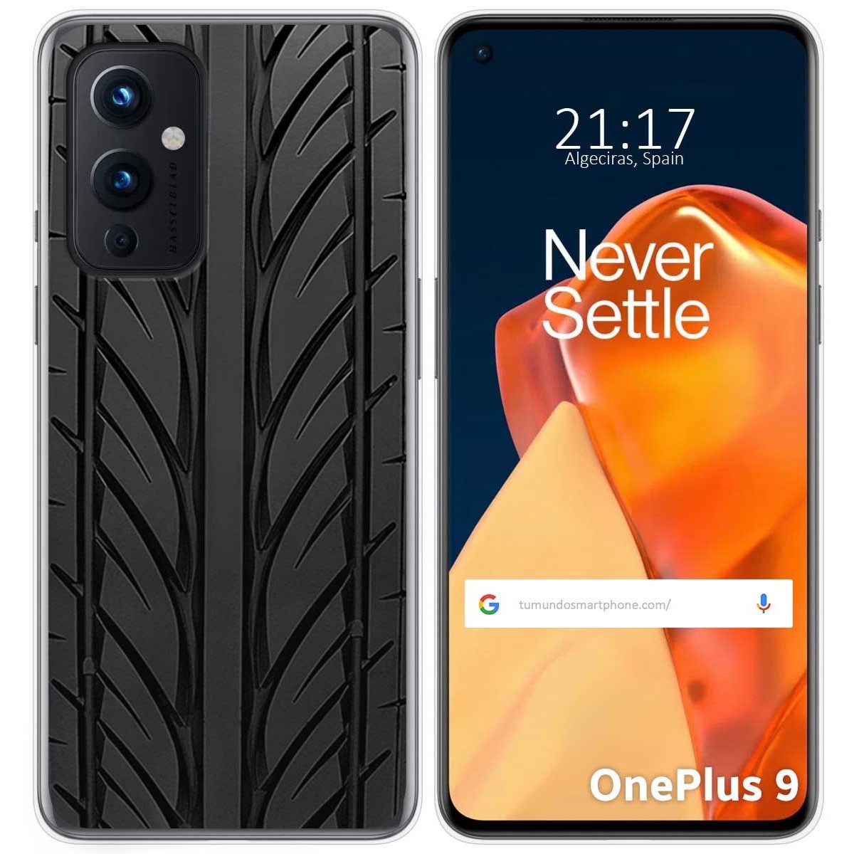 Funda Gel Tpu para OnePlus 9 5G diseño Neumatico Dibujos