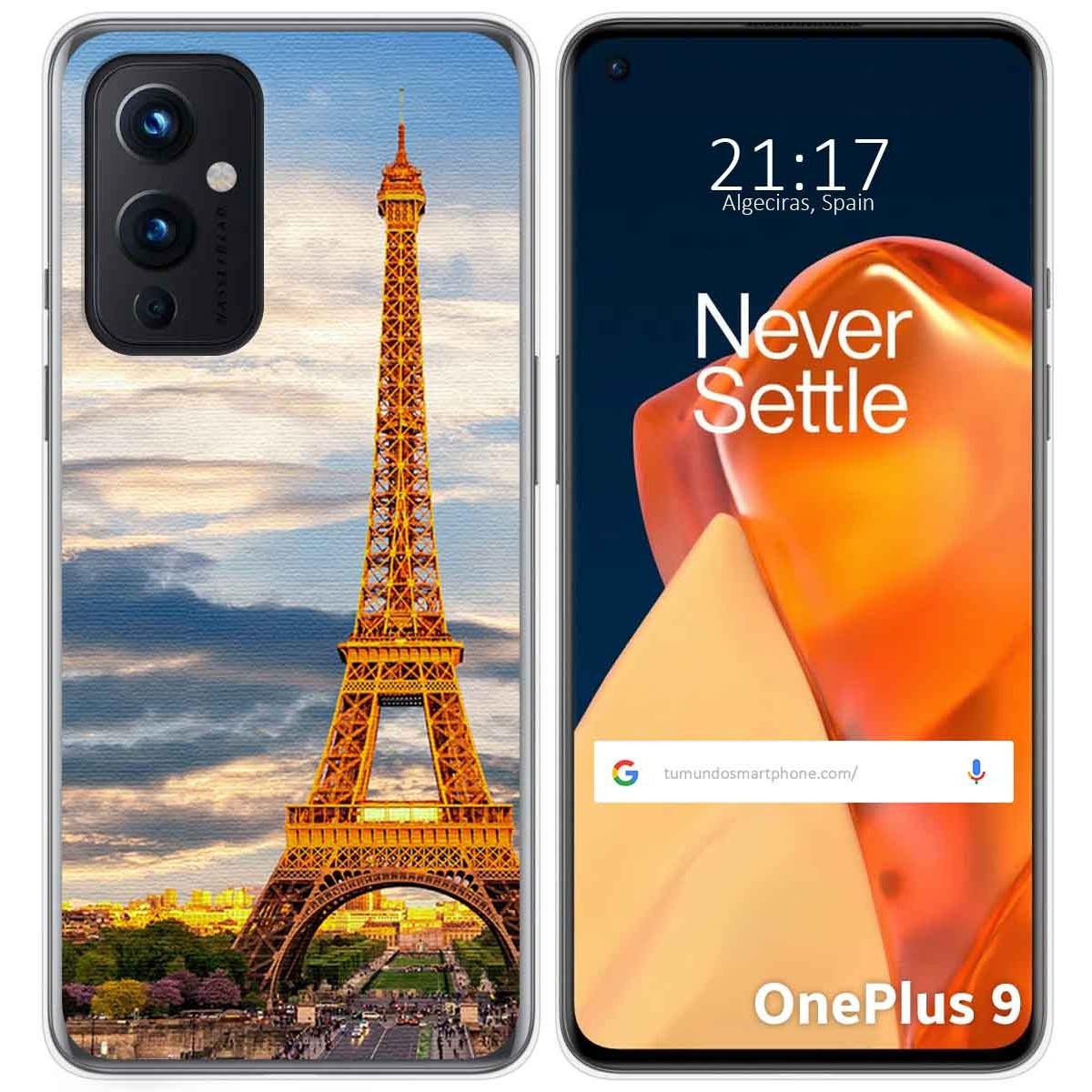 Funda Gel Tpu para OnePlus 9 5G diseño Paris Dibujos