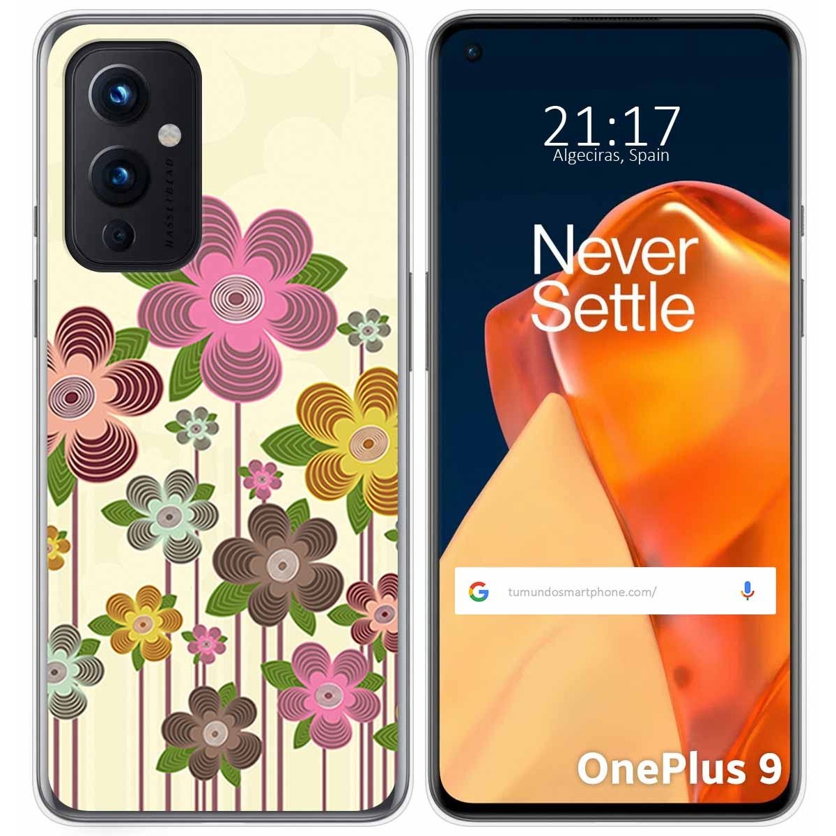 Funda Gel Tpu para OnePlus 9 5G diseño Primavera En Flor Dibujos