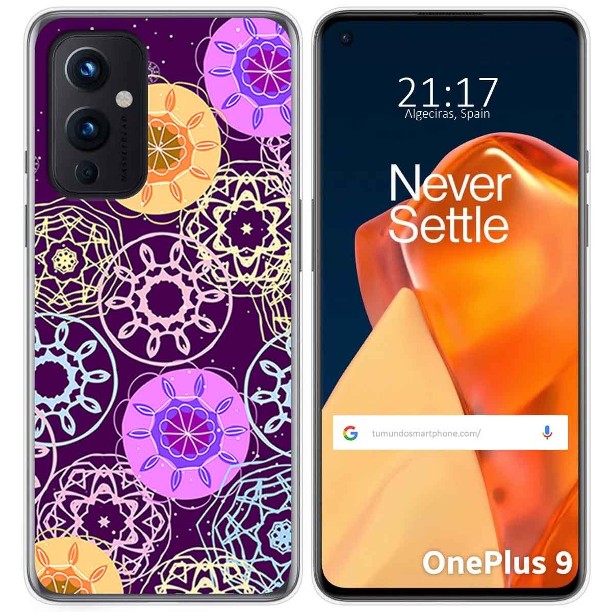 Funda Gel Tpu para OnePlus 9 5G diseño Radial Dibujos