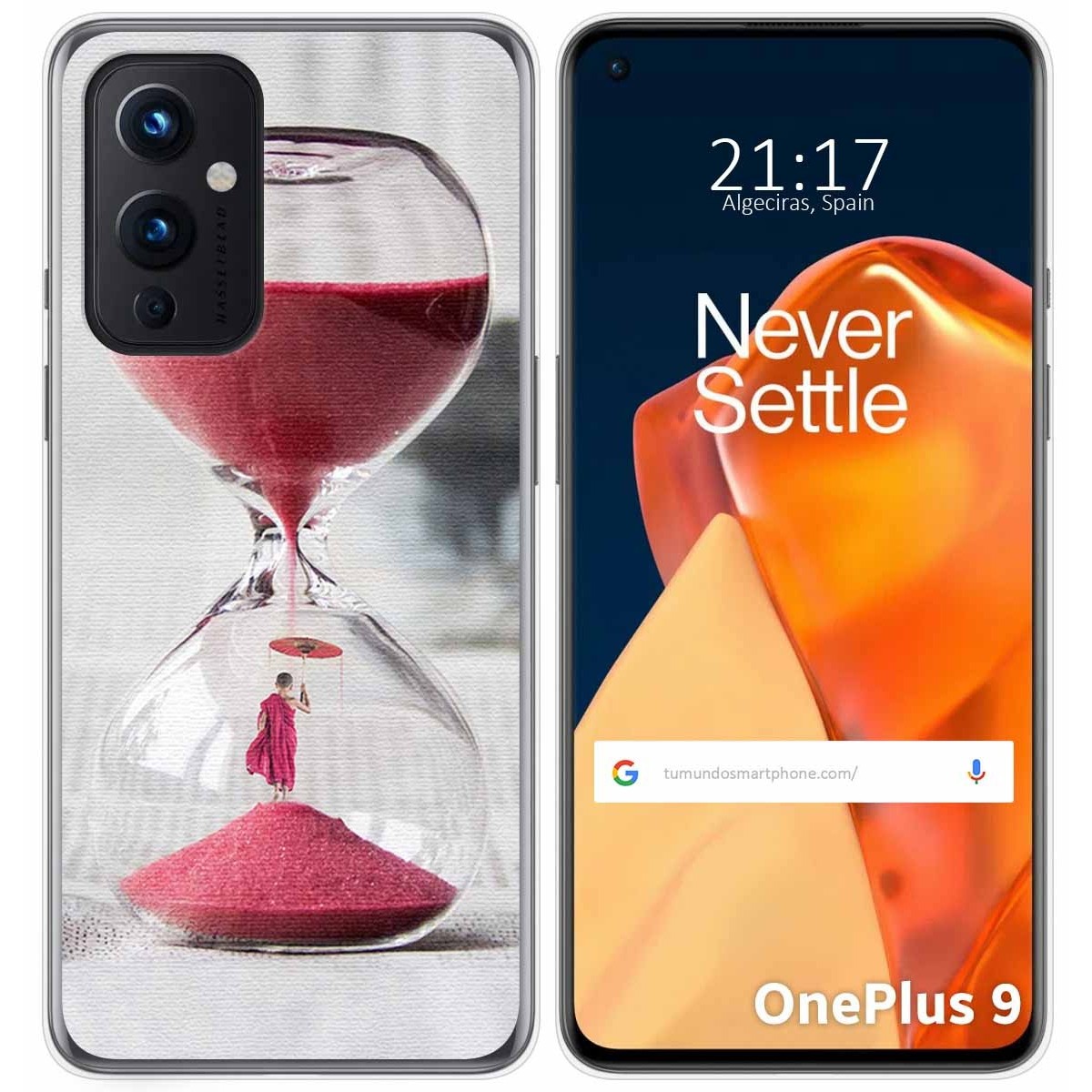 Funda Gel Tpu para OnePlus 9 5G diseño Reloj Dibujos