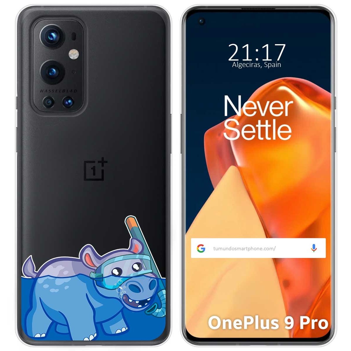 Funda Gel Transparente para OnePlus 9 Pro 5G diseño Hipo Dibujos