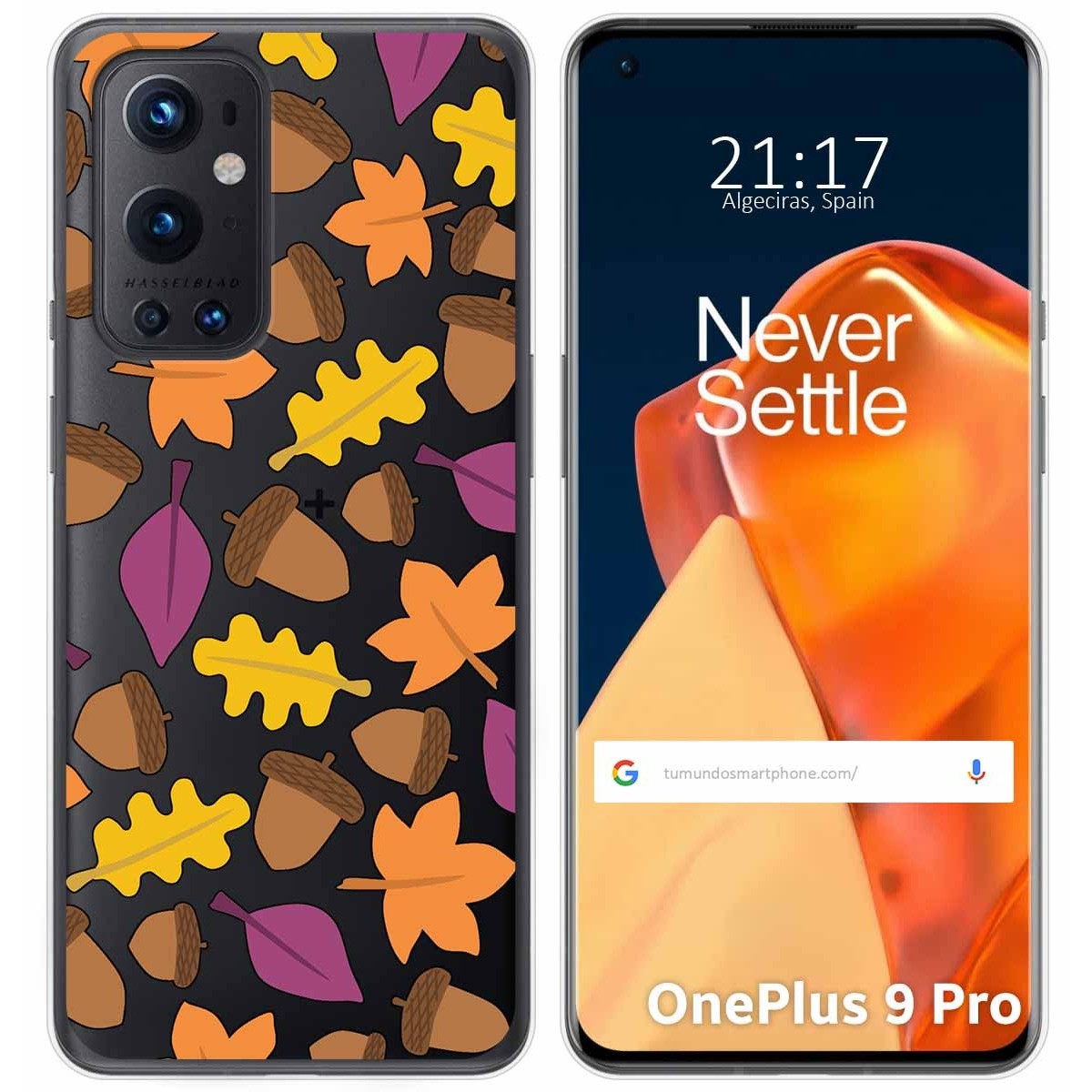 Funda Gel Transparente para OnePlus 9 Pro 5G diseño Otoño Dibujos