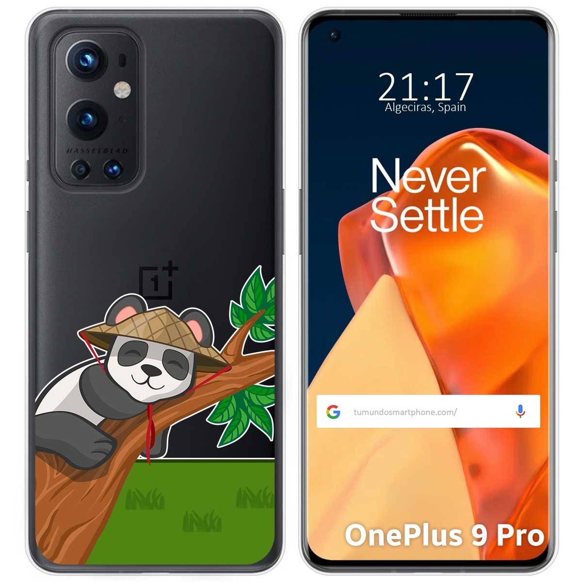 Funda Gel Transparente para OnePlus 9 Pro 5G diseño Panda Dibujos