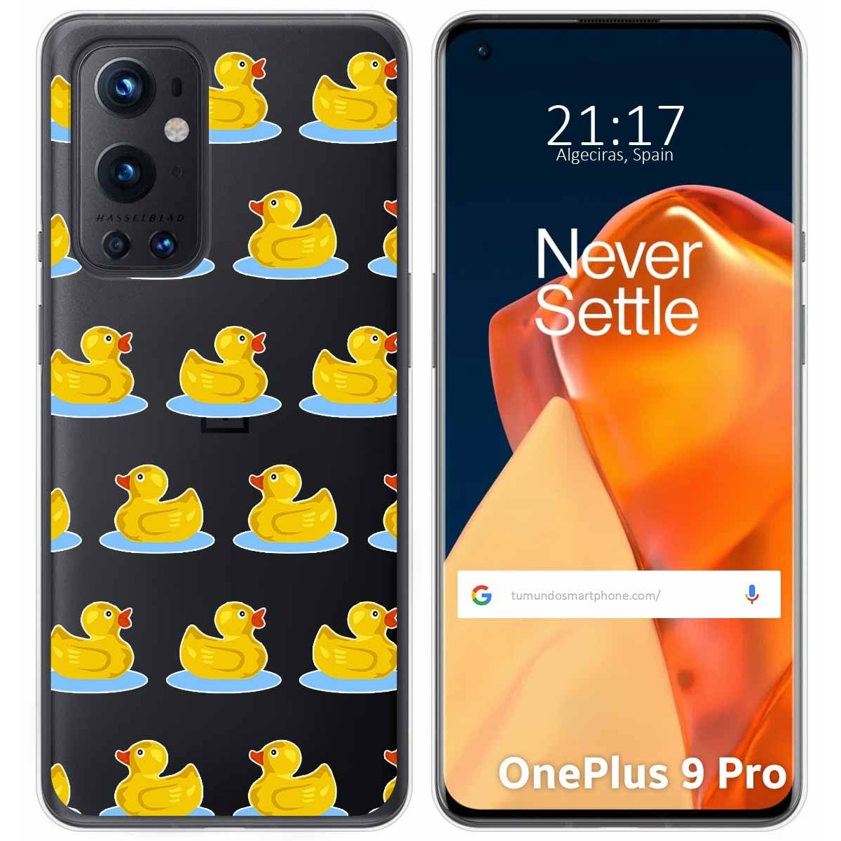 Funda Gel Transparente para OnePlus 9 Pro 5G diseño Pato Dibujos