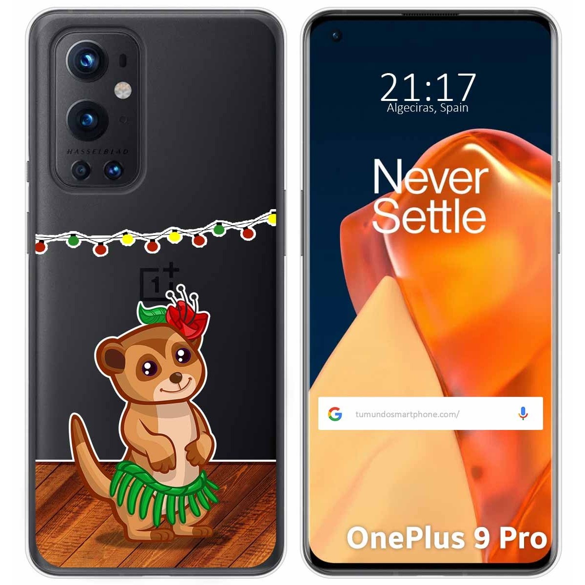 Funda Gel Transparente para OnePlus 9 Pro 5G diseño Suricata Dibujos