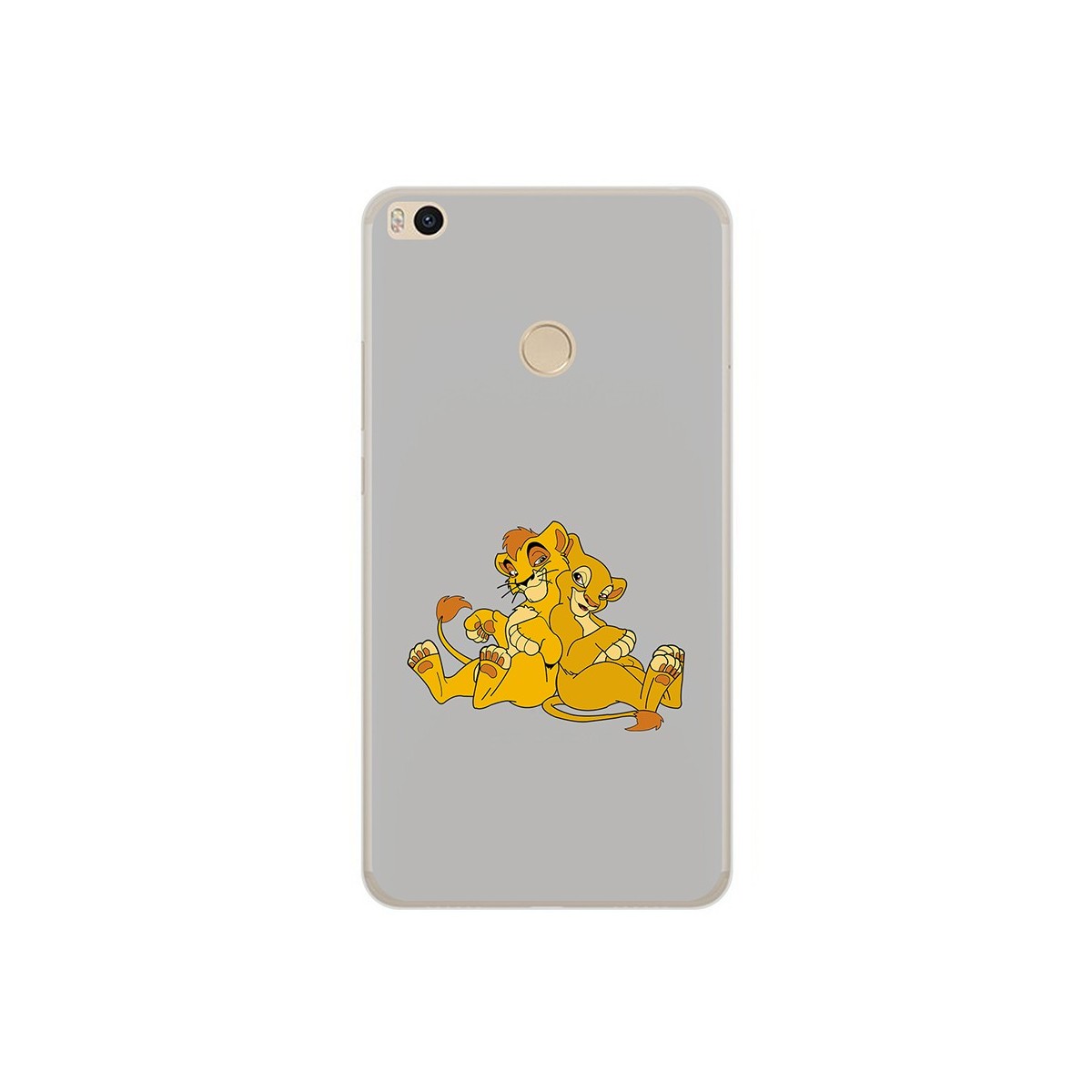 Funda Gel Tpu para Xiaomi Mi Max 2 Diseño Leones Dibujos