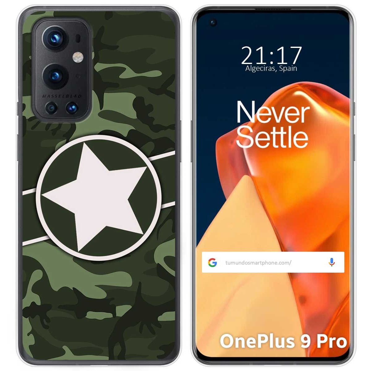 Funda Gel Tpu para OnePlus 9 Pro 5G diseño Camuflaje 01 Dibujos