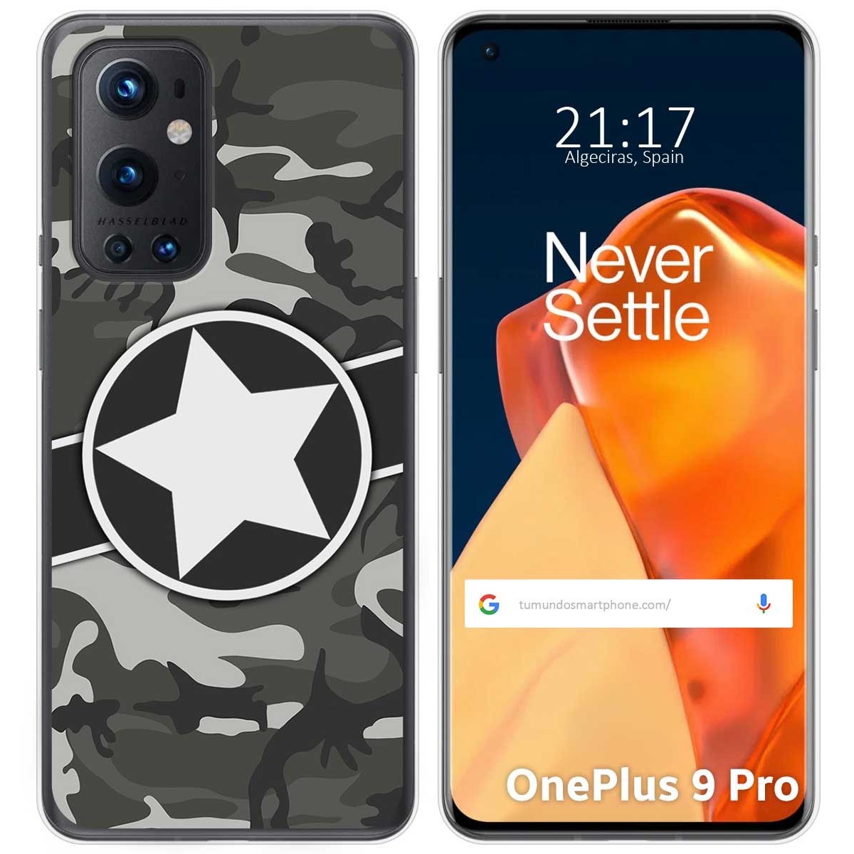 Funda Gel Tpu para OnePlus 9 Pro 5G diseño Camuflaje 02 Dibujos