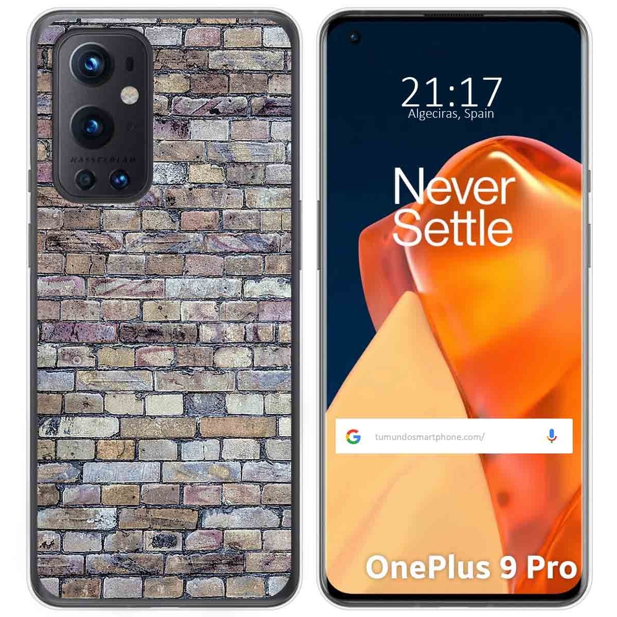 Funda Gel Tpu para OnePlus 9 Pro 5G diseño Ladrillo 02 Dibujos