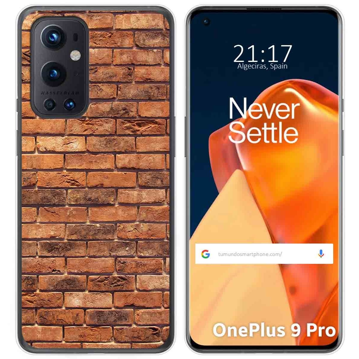 Funda Gel Tpu para OnePlus 9 Pro 5G diseño Ladrillo 04 Dibujos