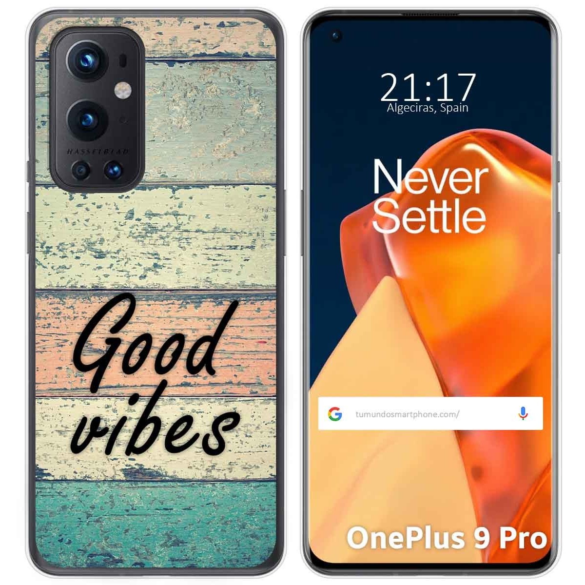 Funda Gel Tpu para OnePlus 9 Pro 5G diseño Madera 01 Dibujos