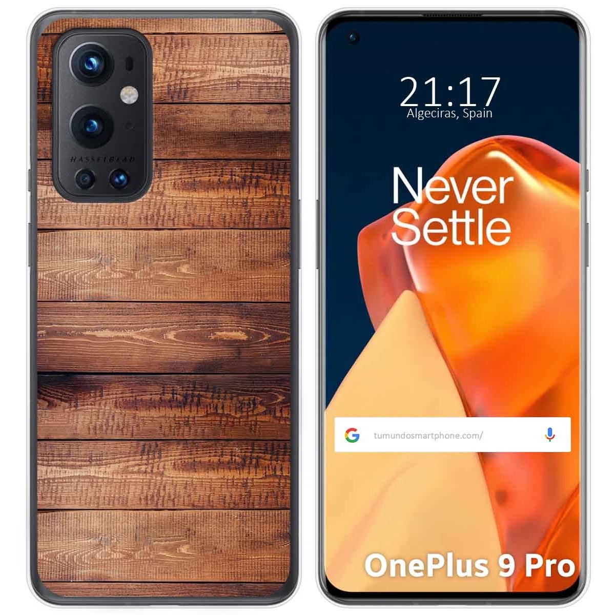 Funda Gel Tpu para OnePlus 9 Pro 5G diseño Madera 02 Dibujos